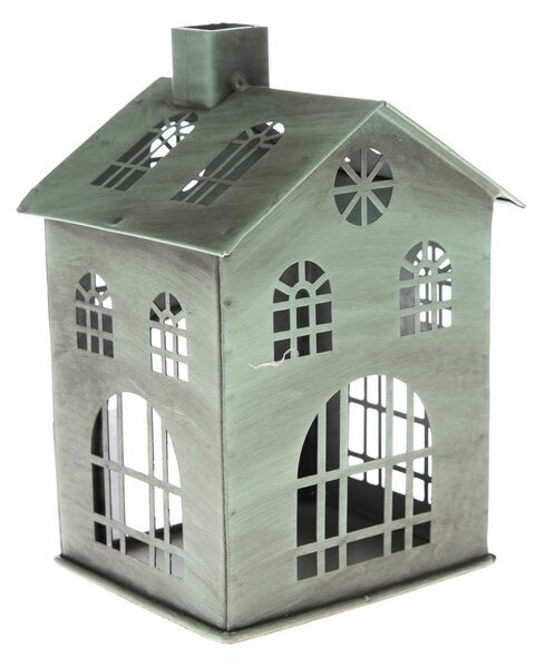 Kovinski svečnik Rustik House, 10,5 x 15 x 10 cm