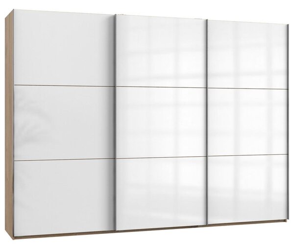 Modern Living Omara Z Drsnimi Vrati Level 36 D, Bela, Barva Hrasta