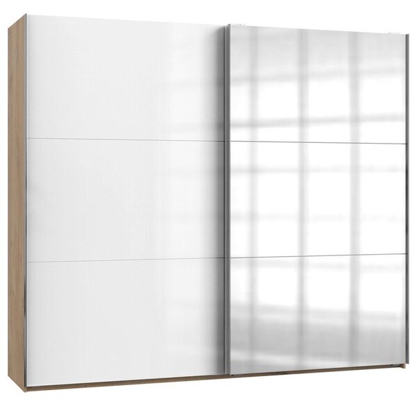 Modern Living Omara Z Drsnimi Vrati Level 36 D, Bela, Barva Hrasta