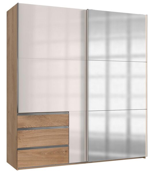 Modern Living Omara Z Drsnimi Vrati Level 36 D, Bela, Barva Hrasta