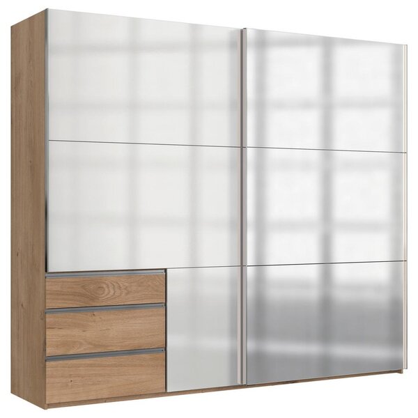 Modern Living Omara Z Drsnimi Vrati Level 36 D, Bela, Barva Hrasta