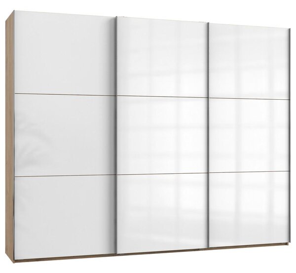 Modern Living Omara Z Drsnimi Vrati Level 36 D, Bela, Barva Hrasta
