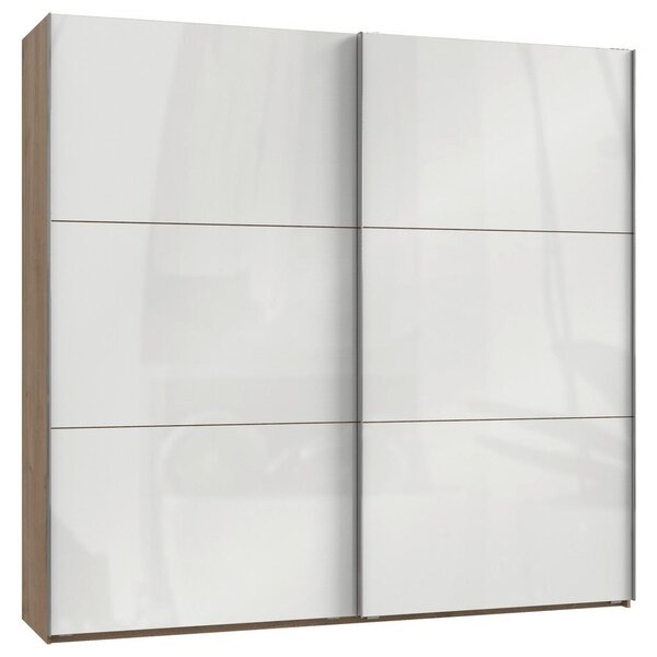 Modern Living Omara Z Drsnimi Vrati Level 36 D, Bela, Barva Hrasta