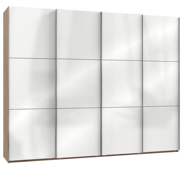 Modern Living Omara Z Drsnimi Vrati Level 36 D, Bela, Barva Hrasta
