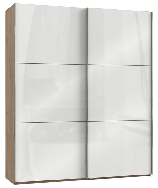 Modern Living Omara Z Drsnimi Vrati Level 36 D, Bela, Barva Hrasta