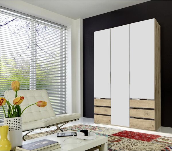 Modern Living Omara S Klasičnimi Vrati Level 36 A, Bela, Barva Hrasta