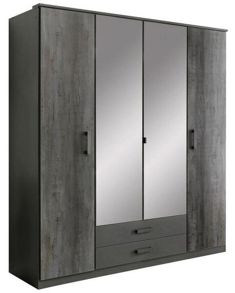 Modern Living Omara S Klasičnimi Vrati Steel, Barva Grafita