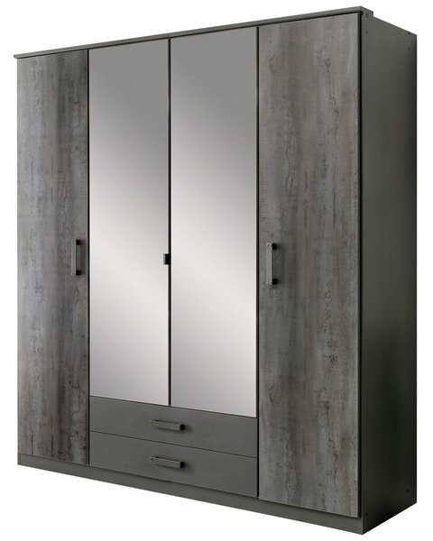 Modern Living Omara S Klasičnimi Vrati Steel, Barva Grafita