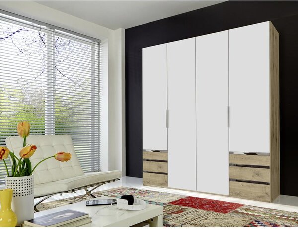 Modern Living Omara S Klasičnimi Vrati Level 36 A, Bela, Barva Hrasta