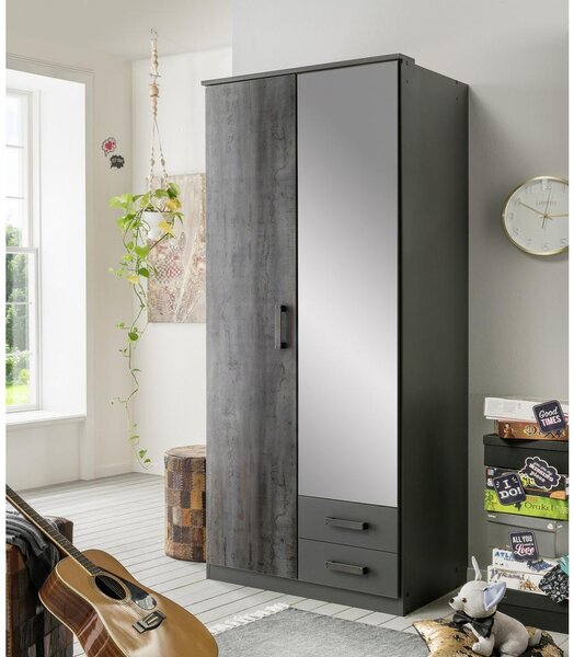 Modern Living Omara S Klasičnimi Vrati Steel, Barva Grafita
