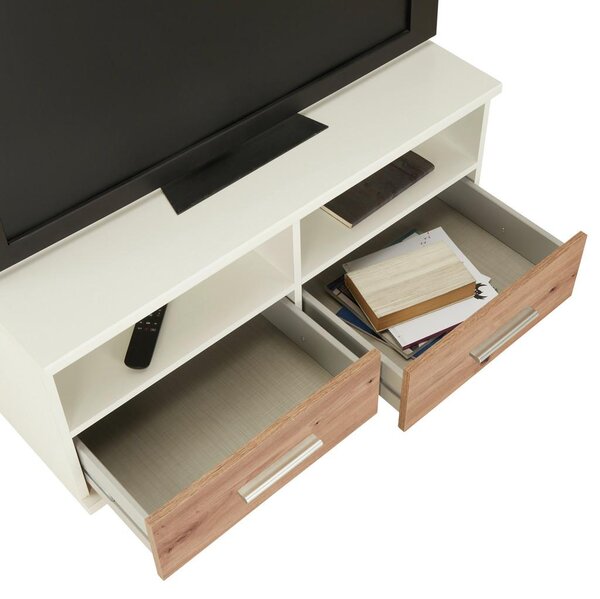 Modern Living Tv-element Young, Bela, Barva Hrasta
