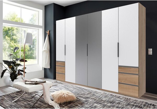 Modern Living Omara S Klasičnimi Vrati Level 36 A, Bela, Barva Hrasta