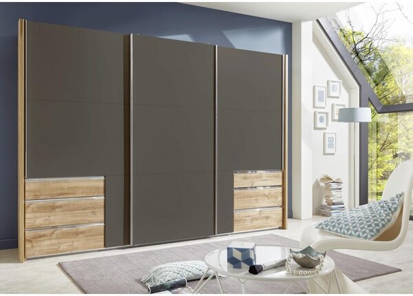 Modern Living Omara Z Drsnimi Vrati Level 36 A, Barva Grafita