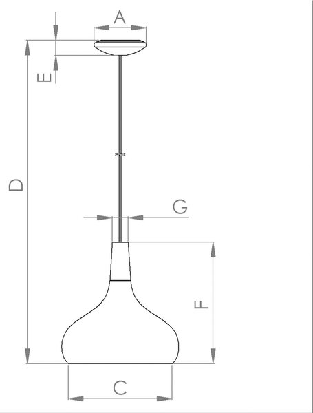 Sabinar viseča svetilka, 1-svetlobna, črna, Ø 28 cm