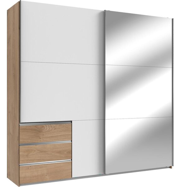 Modern Living Omara Z Drsnimi Vrati Level 36 A, Bela, Barva Hrasta