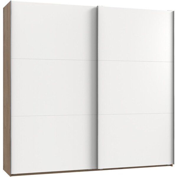 Modern Living Omara Z Drsnimi Vrati Level 36 A, Bela, Barva Hrasta