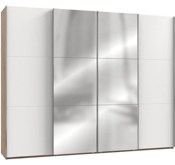 Modern Living Omara Z Drsnimi Vrati Level 36 A, Bela, Barva Hrasta
