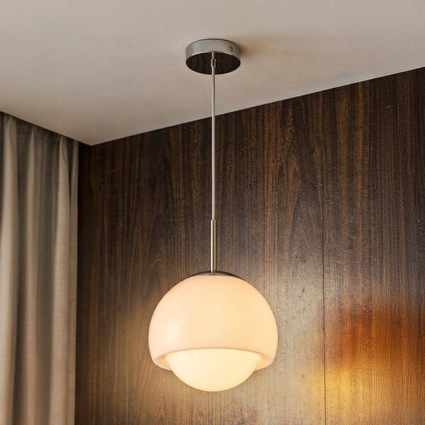 OSRAM obesna svetilka Decor Dome, bela, Ø 22 cm, kovina, zatemnjen, Bela, Dnevna soba / jedilnica, Kovina, Sodobni