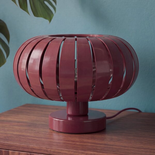 OSRAM namizna svetilka Decor Flora, temno rdeča, Ø 28 cm, E27, Rdeča, Dnevna soba / jedilnica, Kovina, Mladostno bivanje