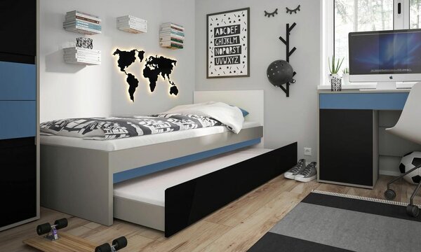 Modern Living Komoda Laser, Bela, Siva, Črna, Modra