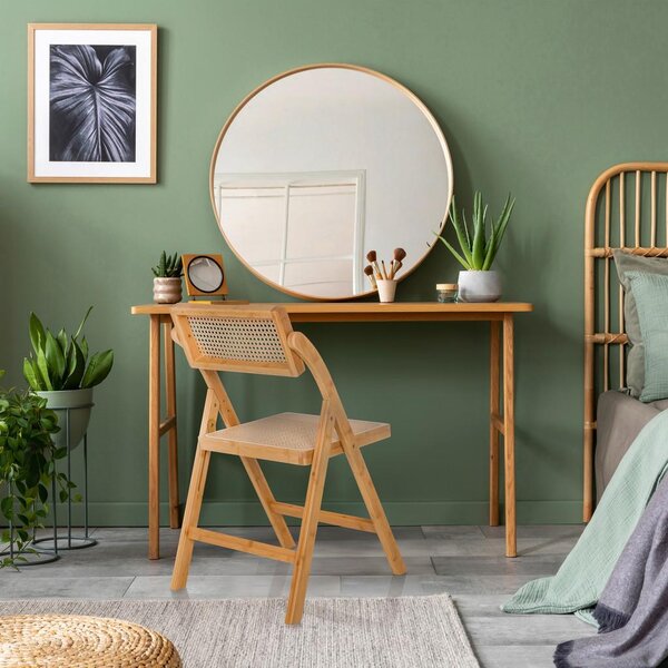 Gardenson Zložljiv Stol Tudela Bamboo, Rjava