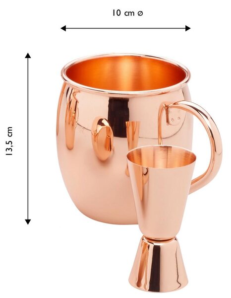 Echtwerk Set Lončkov Za Koktajl Moscow Mule, 5-Delni