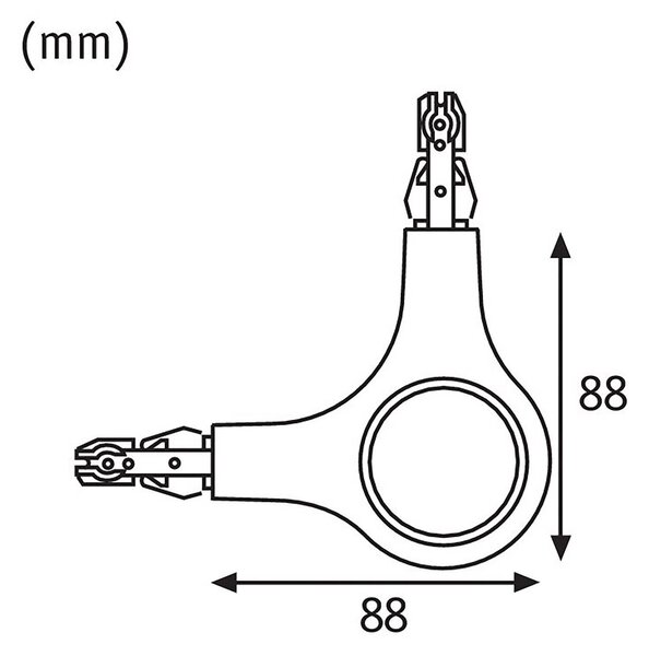 Paulmann URail L-konektor LED luči 827 bela