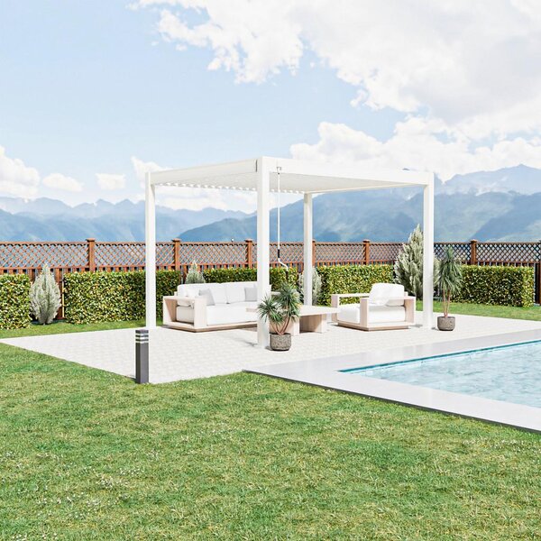 Gardenson Pergola Trumpf, Bela, 3x3,6m