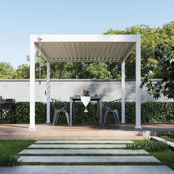 Gardenson Pergola Trumpf, Bela Visok Sijaj, 3x3m