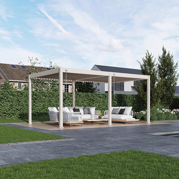 Gardenson Pergola Superior, Biserna Barva, 3,6x5,3m