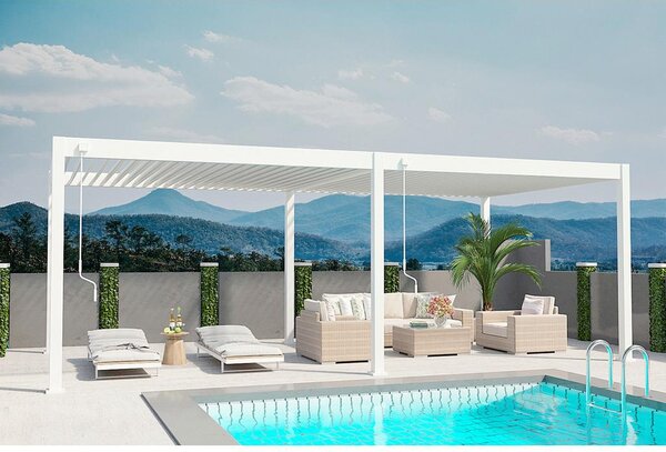 Gardenson Pergola Superior, Bela, 3,6x7,2m