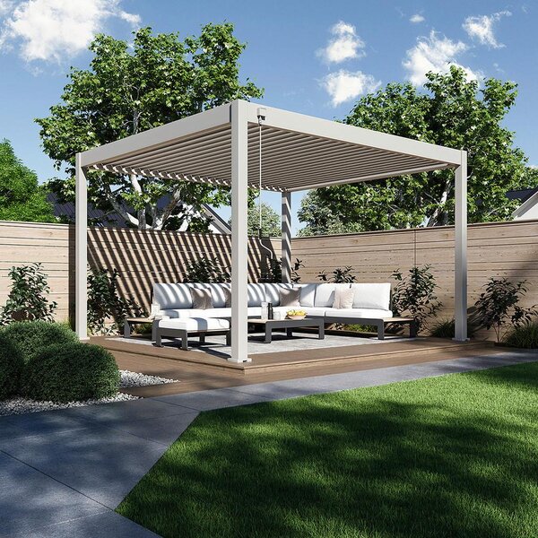 Gardenson Pergola Superior, Biserna Barva, 3,6x4m