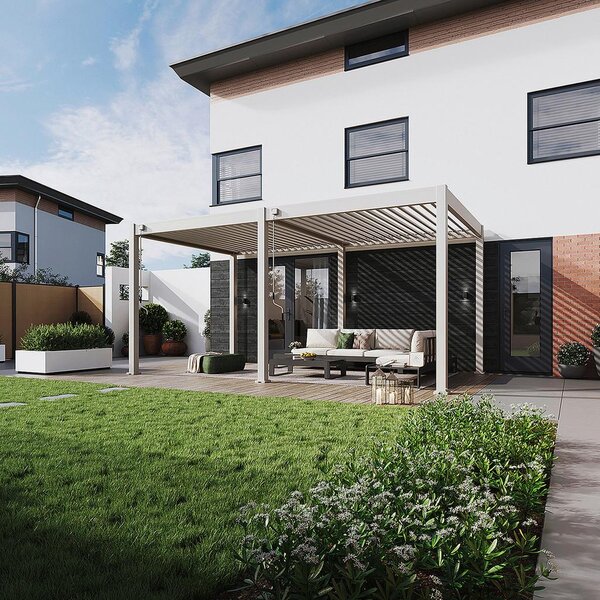 Gardenson Pergola Trumpf, Biserna Barva, 3x5,3m