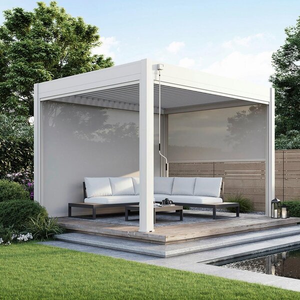 Gardenson Pergola Trumpf, Biserna Barva, 3x3,6m