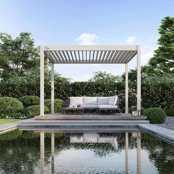Gardenson Pergola Trumpf, Biserna Barva, 3x3,6m