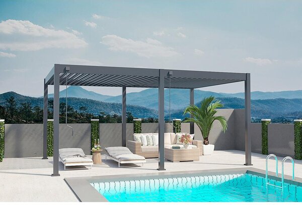 Gardenson Pergola Superior, Antracit, 3,6x5,3m