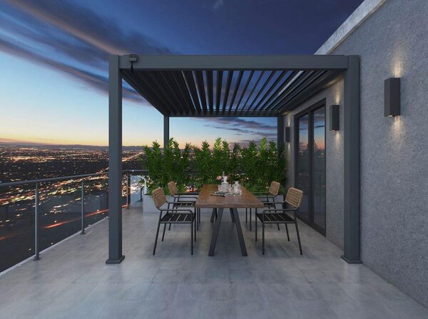 Gardenson Pergola Superior, Antracit, 3,6x4m