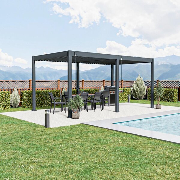 Gardenson Pergola Trumpf, Antracit, 3x5,3m