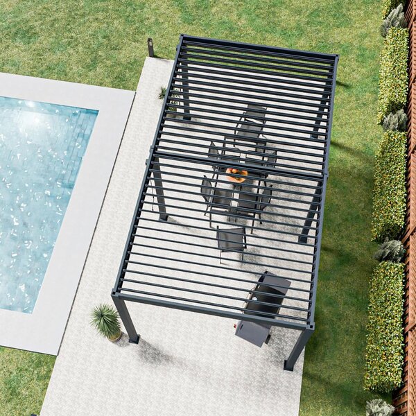 Gardenson Pergola Trumpf, Antracit, 3x5,3m