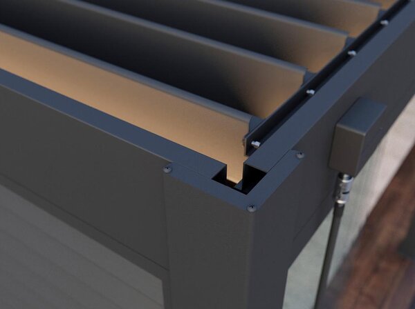 Gardenson Pergola Superior, Antracit, 3,6x4m