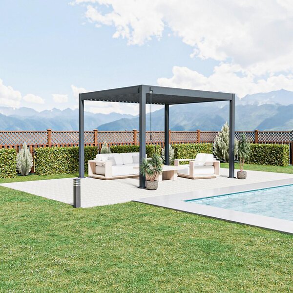 Gardenson Pergola Trumpf, Antracit, 3x3,6m