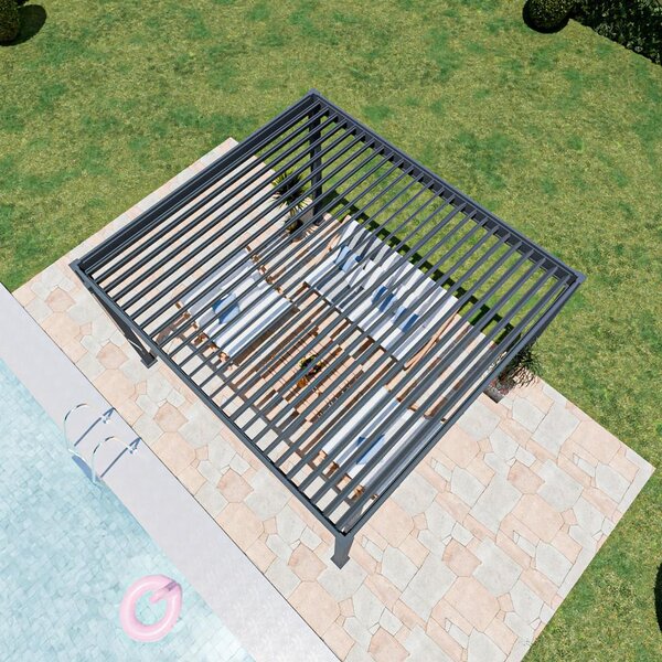 Gardenson Pergola Superior, Antracit, 3,6x4m