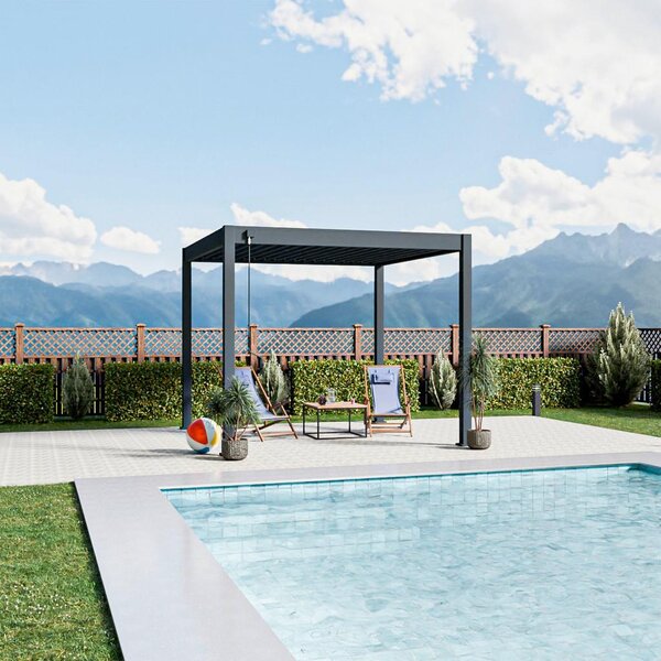 Gardenson Pergola Trumpf, Antracit, 3x3m