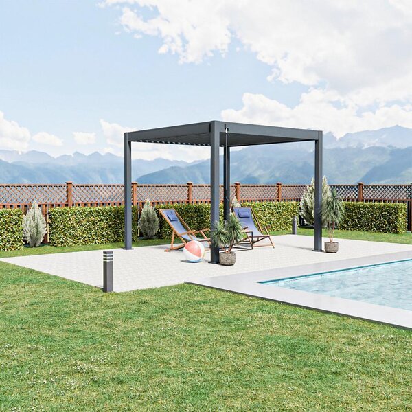 Gardenson Pergola Trumpf, Antracit, 3x3m