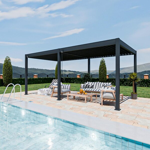 Gardenson Pergola Superior, Antracit, 3x6m