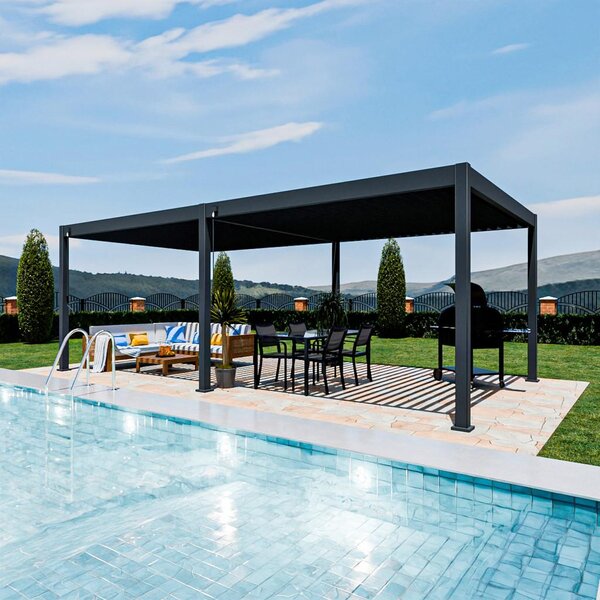 Gardenson Pergola Superior, Antracit, 3,6x7,2m