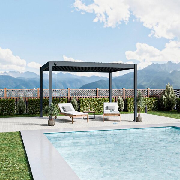 Gardenson Pergola Trumpf, Antracit, 3x4m