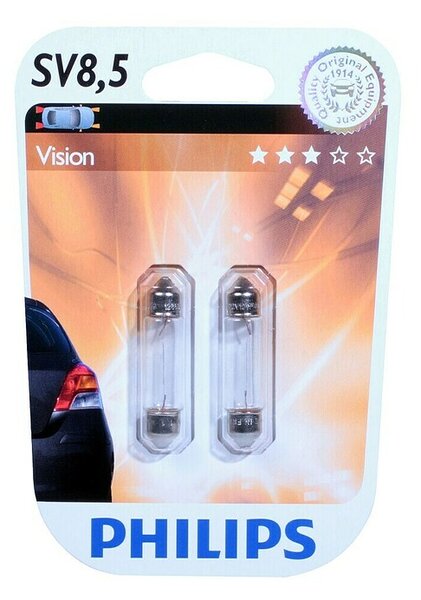 Philips Vision Vgradna svetilka SV 8,5 (C10W, 2 kos, Podnožje: SV8,5)