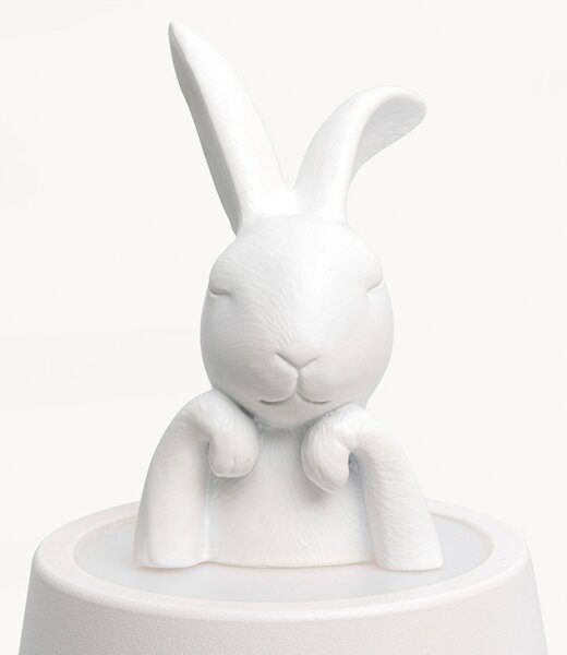 KARE Kare LED-svetilka na baterije Animal Rabbit, bela, IP54, 29 cm, zatemnjen, Bela, Dnevna soba / jedilnica, Plastika, Dizajn