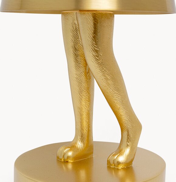 KARE Kare LED-svetilka na baterije Animal Rabbit, zlata, IP54, 29 cm, zatemnjen, Zlata / medeninasta, Dnevna soba / jedilnica, Plastika, Dizajn